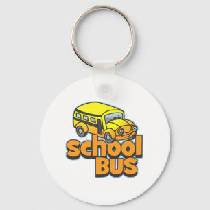 Kids School Bus Key Ring