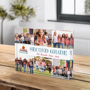 Kids School Year Keepsake Collage Photo Block