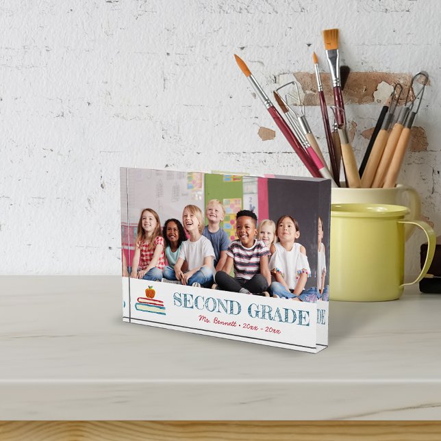 Kids School Year Keepsake Photo Block (Creator Uploaded)