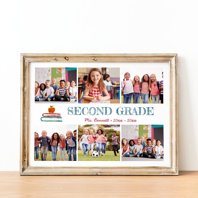 Kids School Year Keepsake Photo Collage Print (Creator Uploaded)