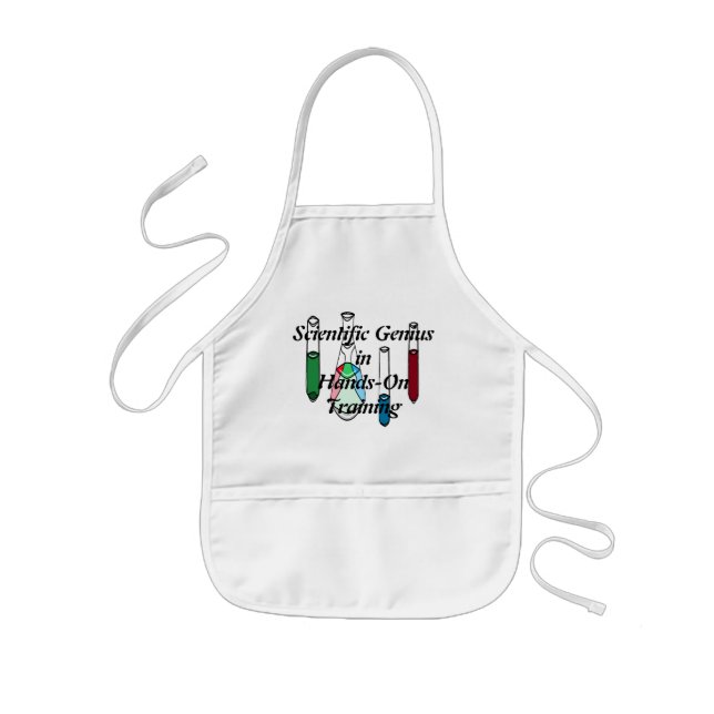 Kids Science Geeky STEM Chemistry Scientist Apron (Front)