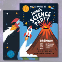Kid's Science party Rocket Volcano Scientist Child