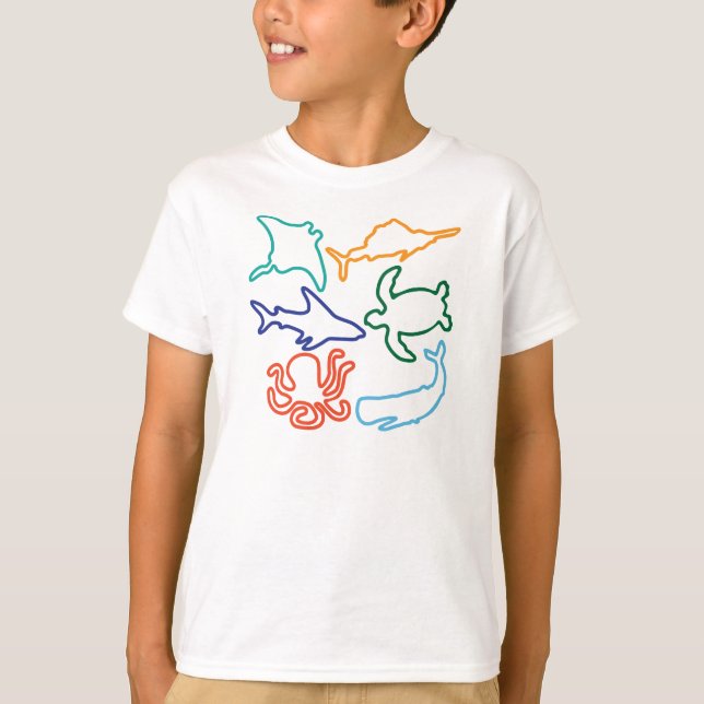 Kids Sea Animals Shirt (Front)