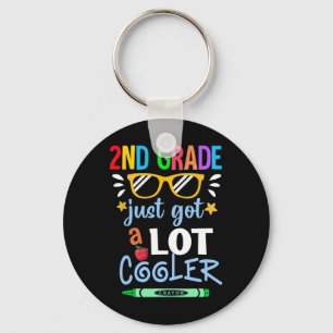 Kids Second Grade 2ND Just Got A Lot Cooler Back T Key Ring