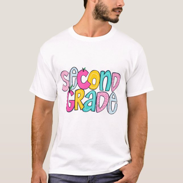 Kids Second Grade Shirt, Second Grade Shirt for Gi (Front)