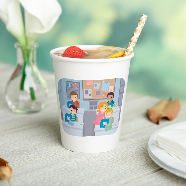 Kids Sewing Class Fun Crafting and Learning  Paper Cups (Creator Uploaded)