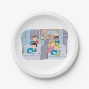 Kids Sewing Class Fun Crafting and Learning Paper Plate