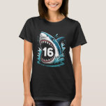 Kids Shark Birthday Funny 16 Year Old Boys Girls O T-Shirt<br><div class="desc">Kids Shark Birthday Funny 16 Year Old Boys Girls Ocean Theme</div>