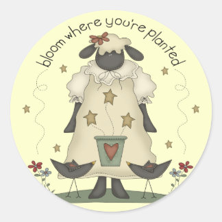 Kids Sheep T Shirts and Gifts Classic Round Sticker