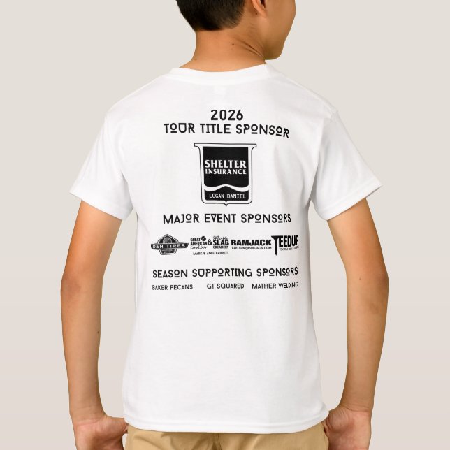 KIDS SHIRT - 2026 Thunderbird Golf Sponsors (Back)