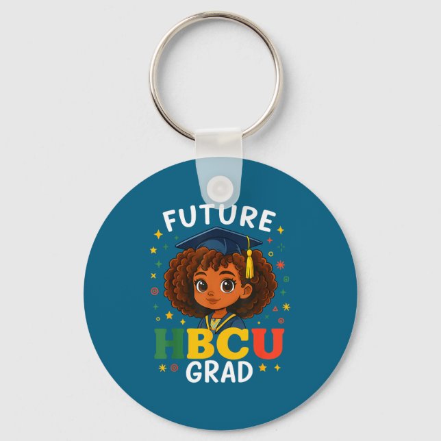 Kids Shirt Future Hbcu Grad History Black Key Ring (Front)