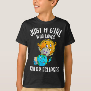 Kids Shirt Loves Solar Eclipses Sun Moon