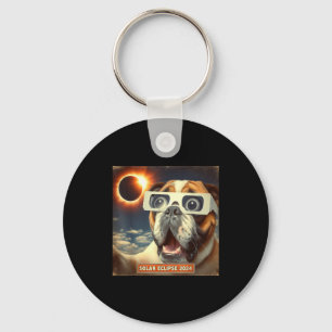 Kids Shirt Selfie English Bulldog Womens Mens Key Ring