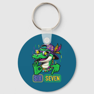 Kids Shirt Six Seven Alligator 6 7 Key Ring
