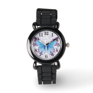 kids silver glitter watch