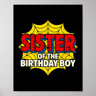 Kids Sister Of The Birthday Boy Sder Theme Party M Poster