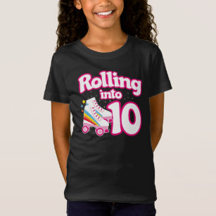 Kids Skate Party - 10th Birthday - Roller Skating T-Shirt