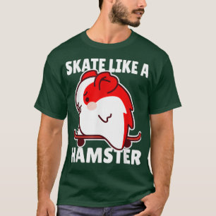 Kids Skateboard Hamster Lover Tee for Girls and