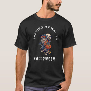 Kids Skateboard Werewolf Halloween T-Shirt