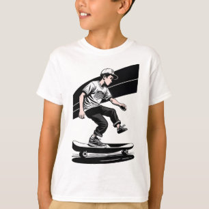 Kid's Skateboarding T-Shirt