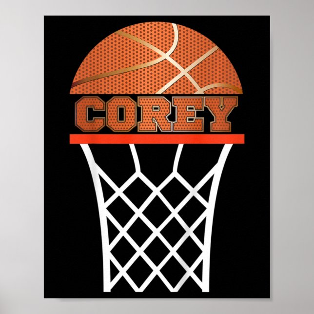 Kids Sketll Corey Custom Name Gift  Poster (Front)