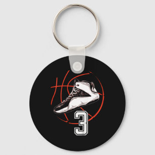 Kids Sketll Shoes Sports 3rd Birthday Party Gift 3 Key Ring