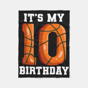 Kids Sketll Themed Birthday Party 10th Birthday Sk Fleece Blanket