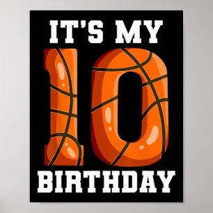 Kids Sketll Themed Birthday Party 10th Birthday Sk Poster