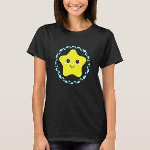 Kids Small Laughing Cute Lovely Starfish In Fish C T-Shirt