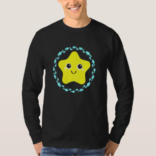 Kids Small Laughing Cute Lovely Starfish In Fish C T-Shirt