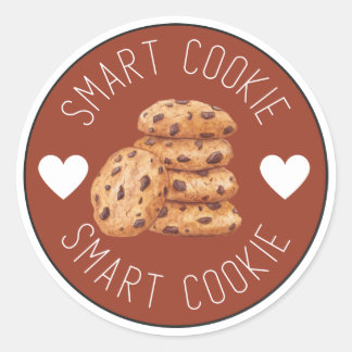 Kids Smart Cookie Motivational Zazzle   Classic Round Sticker