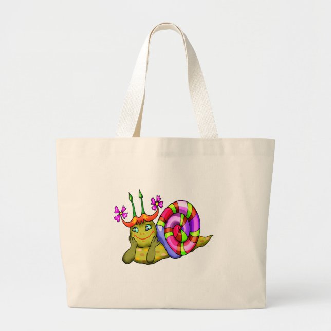 Kids Snail Tote Bag (Front)