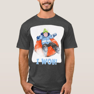 Kids Snow Tubing I Won T-Shirt