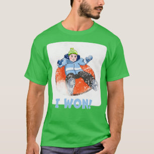 Kids Snow Tubing I Won T-Shirt
