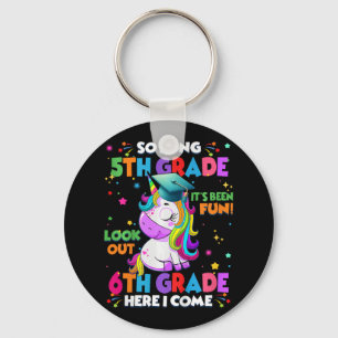 Kids So Long 5th Grade Graduation Here I Come 6th Key Ring