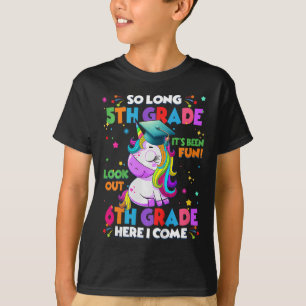Kids So Long 5th Grade Graduation Here I Come 6th  T-Shirt