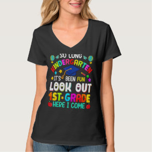 Kids So Long Kindergarten 1st Grade Here I Come Gr T-Shirt