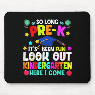 Kids So Long Pre-k Graduation Kindergarten Here I Mouse Pad