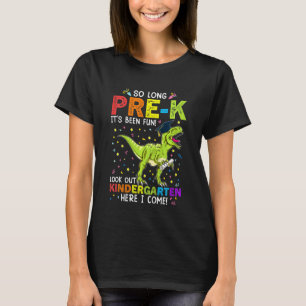 Kids So Long Pre K Kindergarten Here I Come School T-Shirt