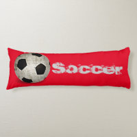 Kids Soccer Ball Sport Red White