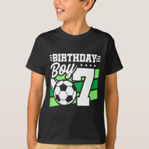 Kids Soccer Birthday Party - 7 Year Old Boy - 7th  T-Shirt