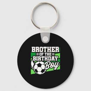 Kids Soccer Football Party Brother Of Birthday Boy Key Ring