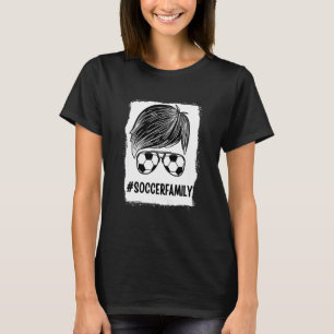 Kids Soccerfamily Watching Sport Game Son Boy Socc T-Shirt
