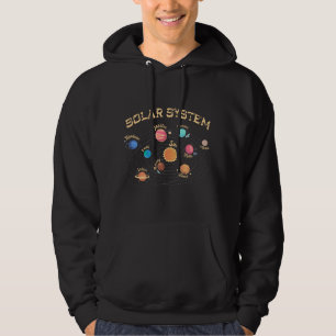 Kids Solar System Planets Knowledge Outer Space Hoodie