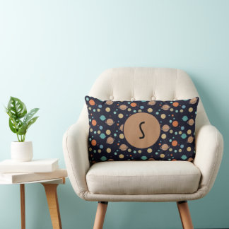 Kids Solar System Planets Saturn Jupiter Mars Lumbar Cushion