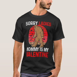 Kids Sorry Ladies Mommy Is My Valentine Red Plaid  T-Shirt