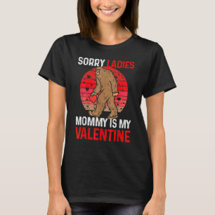 Kids Sorry Ladies Mommy Is My Valentine Red Plaid T-Shirt