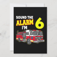 Kids Sound Alarm Im 6 Kids Fire Truck Firefighter