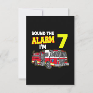 Kids Sound Alarm Im 7 Kids Fire Truck Firefighter