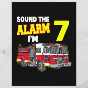 Kids Sound Alarm Im 7 Kids Fire Truck Firefighter